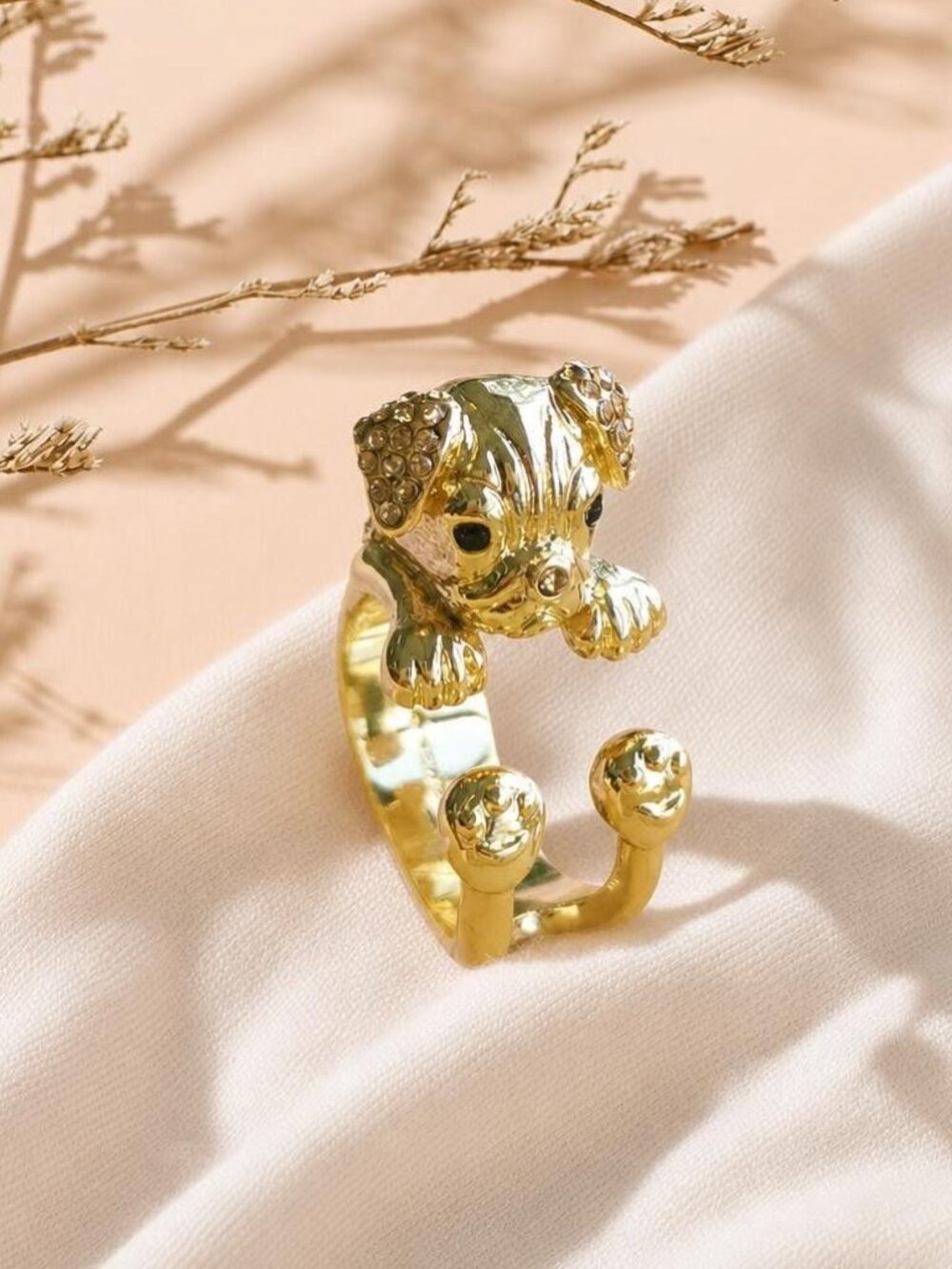 Kate Spade Puppy Wrap Ring, Size 7